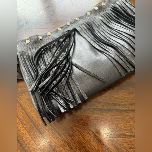 Coach 9407 Upcrafted Fringe Black Leather Legacy Slim Zip - Picture 13 of 16